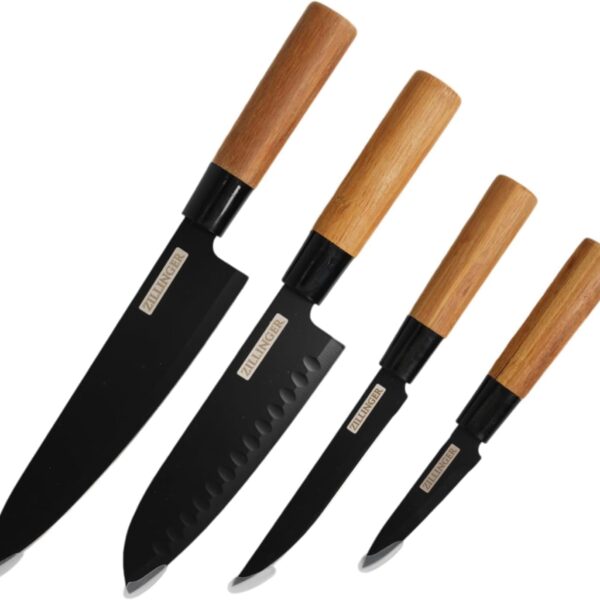 سرویس چاقوی ژاپنی 4 عددی مدل ZILLINGER JAPANESE KNIVES